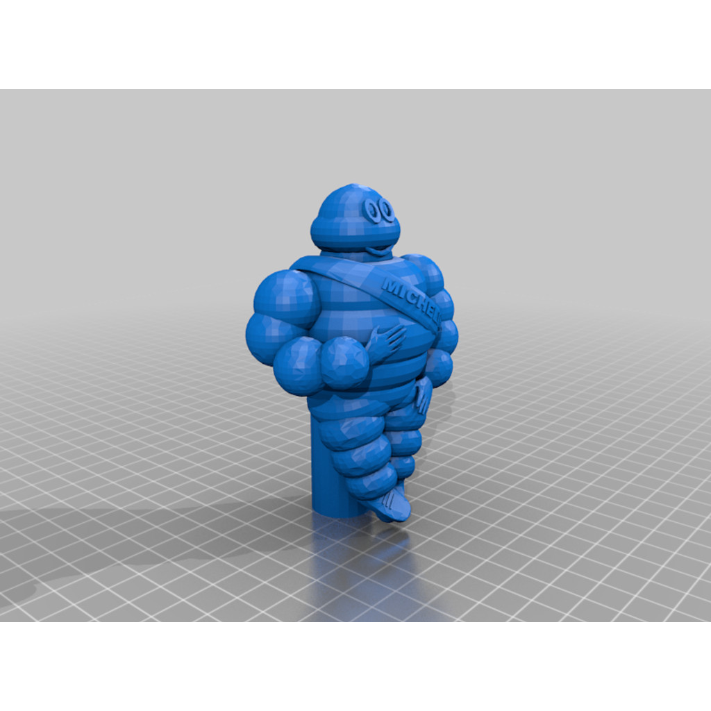 Michelin Man with stand for mounting and lighting 3D-Printed