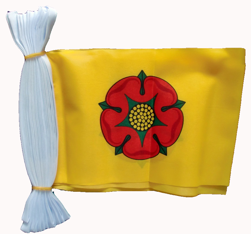 LANCASHIRE English County BUNTING 9 metres 30 flags