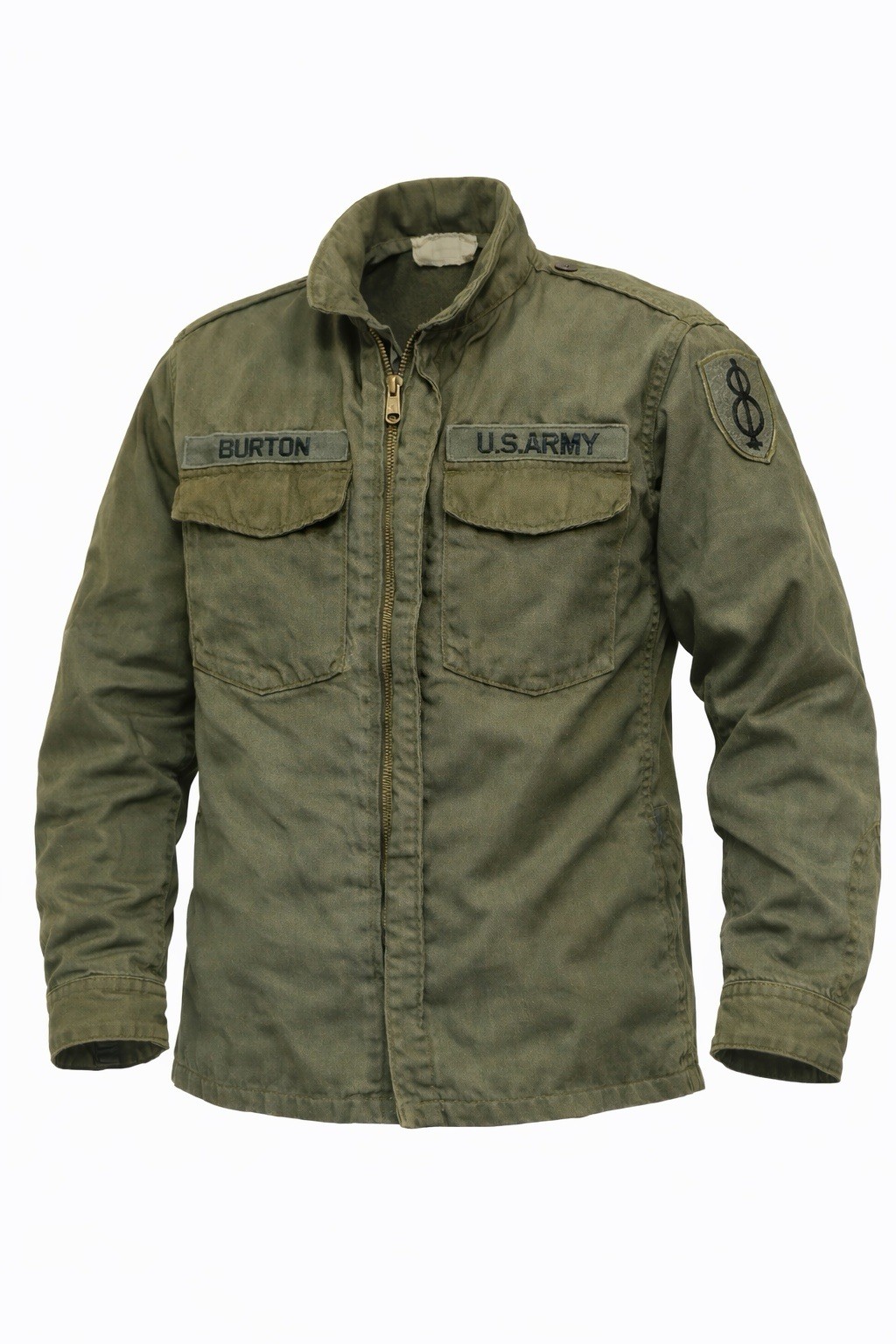 Vietnam Era U.S. Army Flyers Cold Weather Shirt OG-106 FR | Named | 8th Infantry
