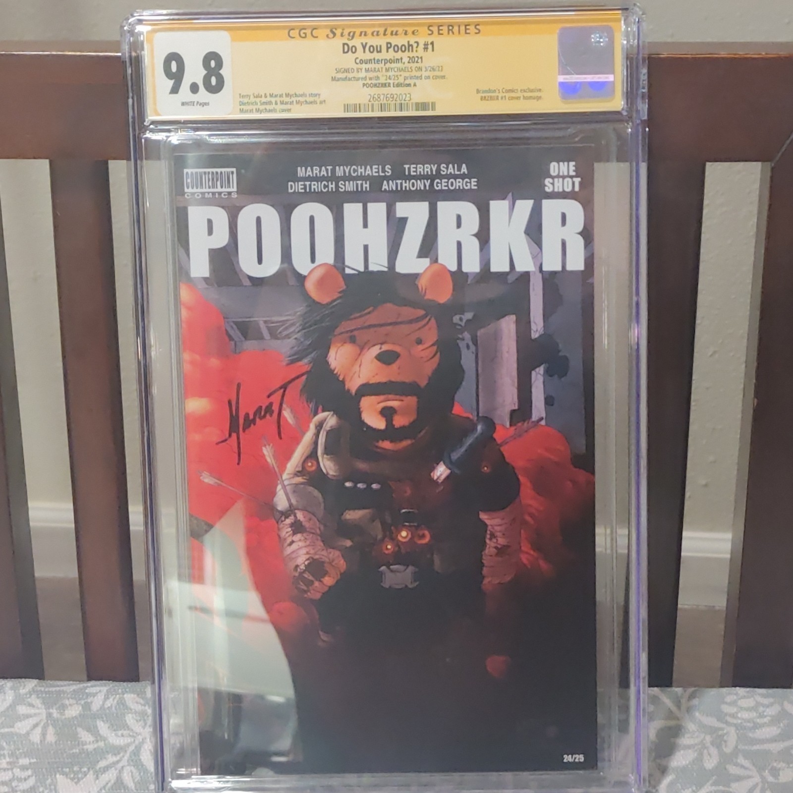Do You Pooh Brzrkr Reeves Homage Poohzrkr 2021 Signed By Marat 9.8 SLAB Do You Pooh Brzrkr Reeves Homage Poohzrkr 2021 Signed By Marat 9.8 SLAB