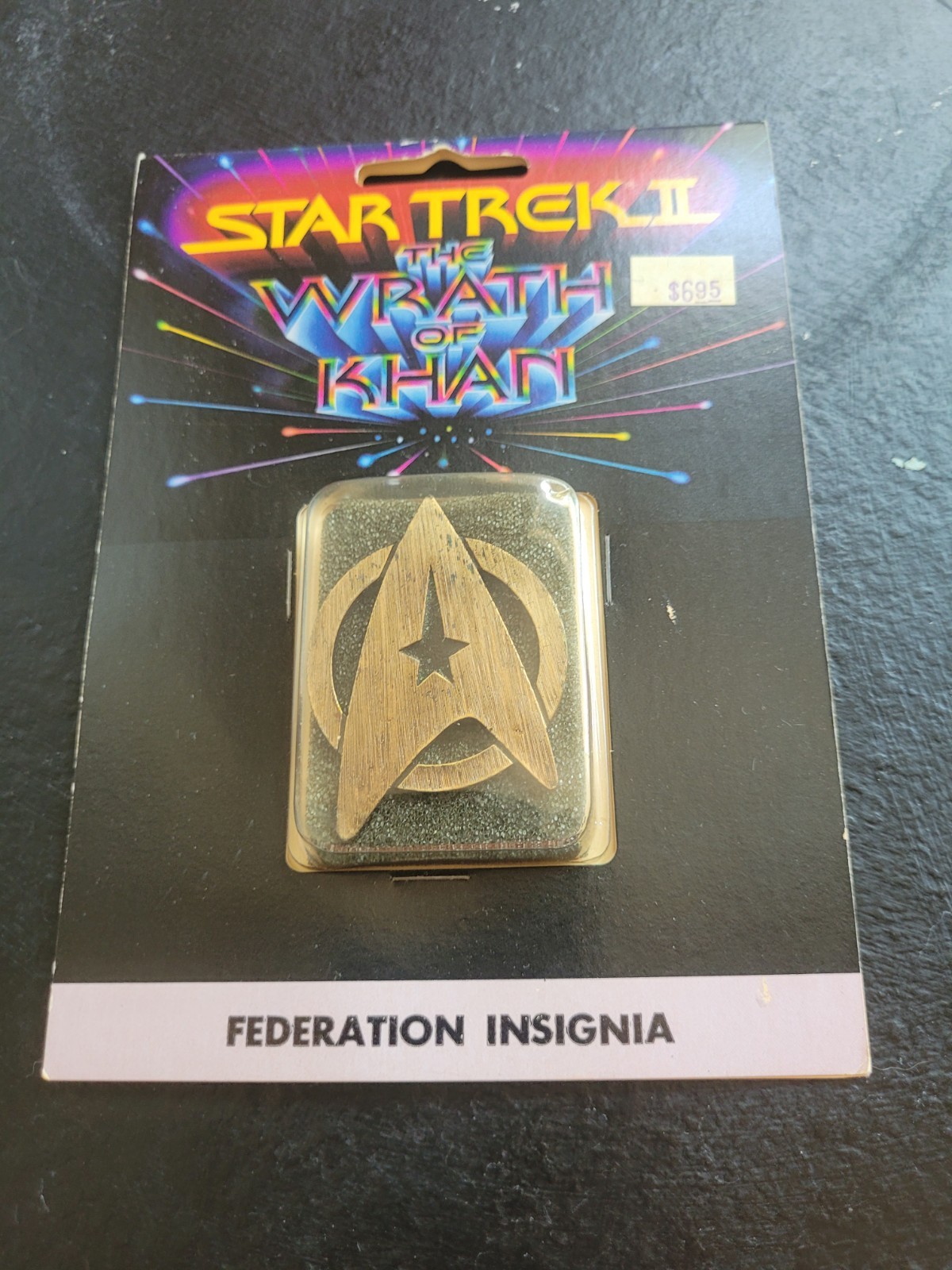 1982 Star Trek II The Wrath Of Khan Federation Insignia NEW IN PACKAGE DG1077
