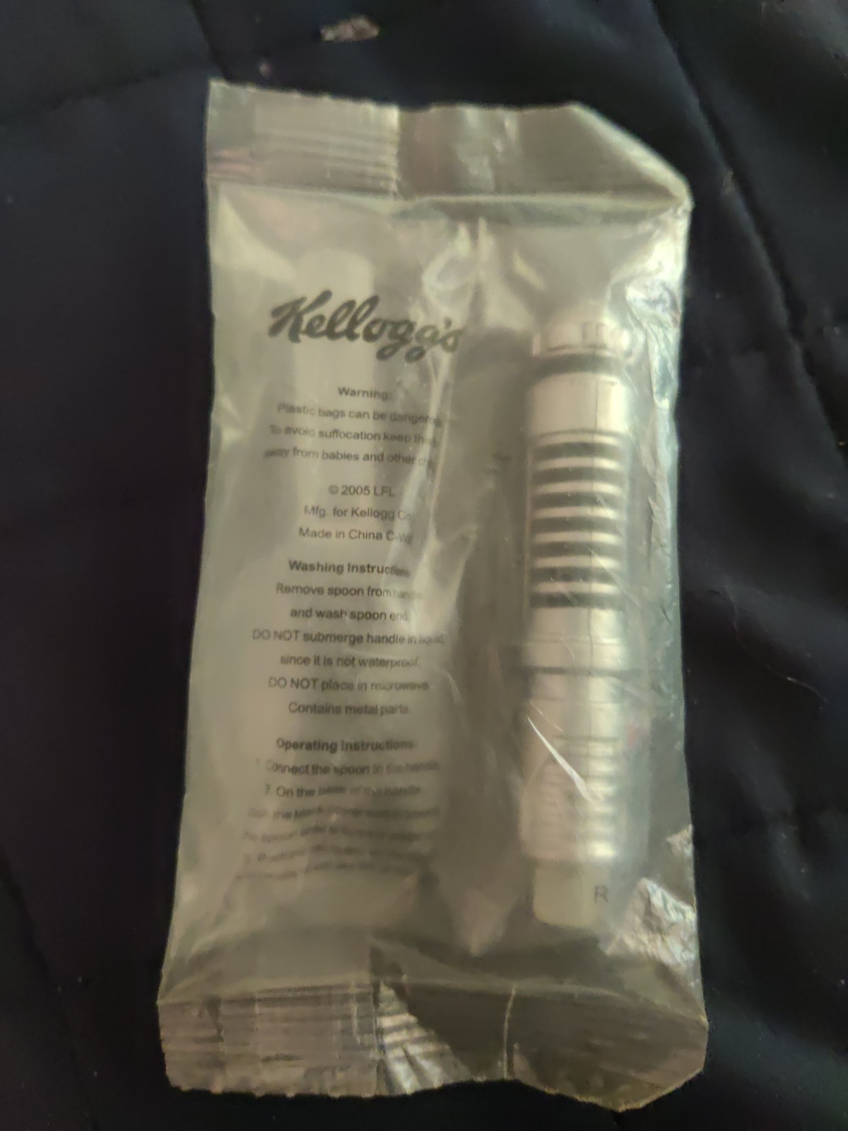 Kellogg\'s 2005 Star Wars Lightsaber Spoon Dead Batteries Sealed Bag Kellogg\'s 2005 Star Wars Lightsaber Spoon Dead Batteries Sealed Bag