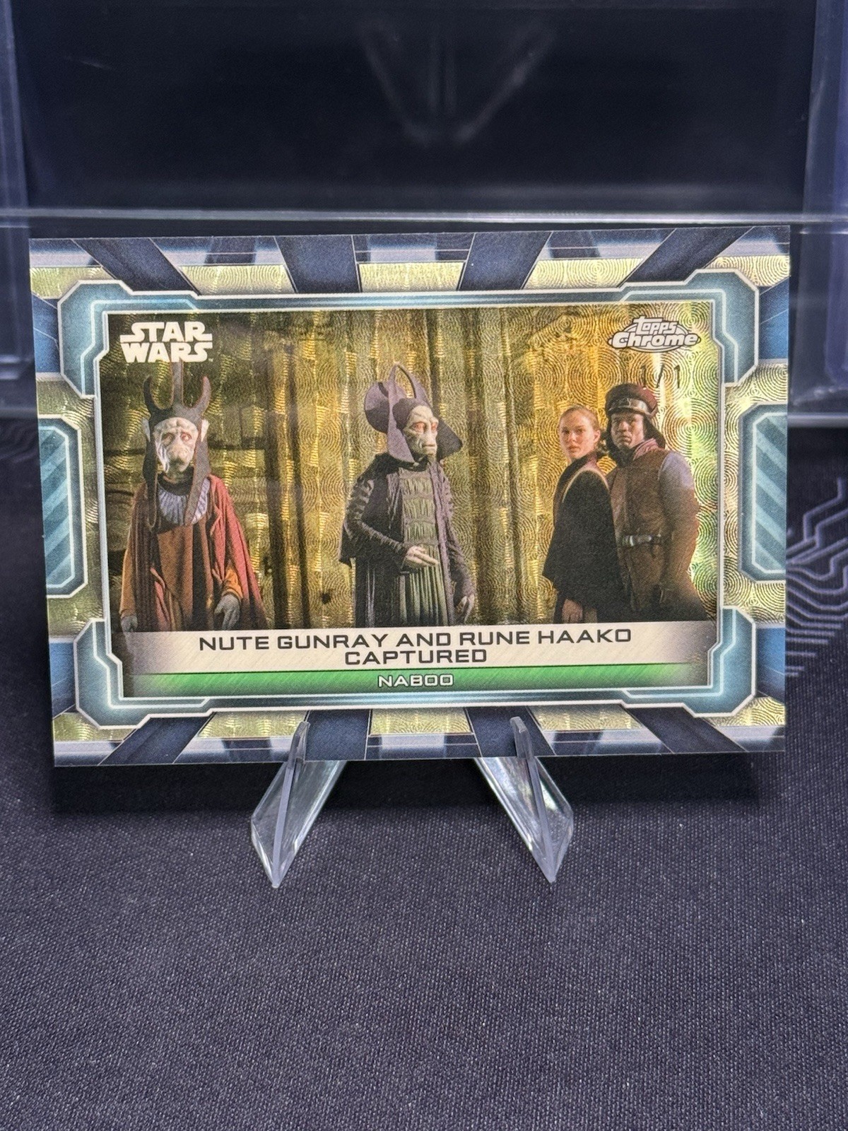 2024 Topps Star Wars Hyperspace Galactic Eras Superfractor 1/1 w/ Padme On Card