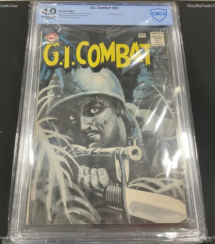 G.I. Combat #83 CBCS 4.0 OWW DC 1960 Grandenetti Grey Tone cover art