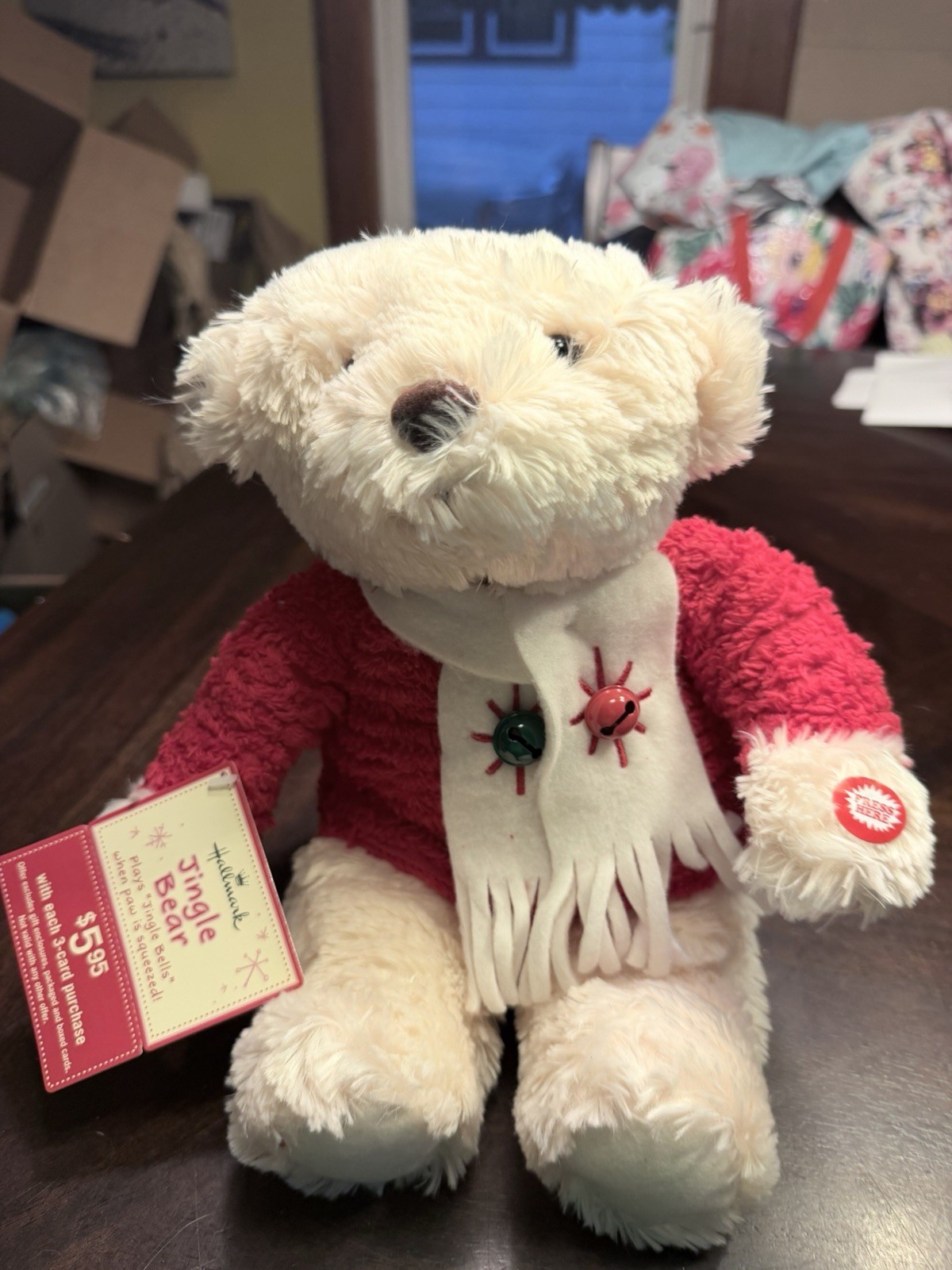 Hallmark Jingle Bears Jingle Bells Christmas Plush Stuffed Animal NWT