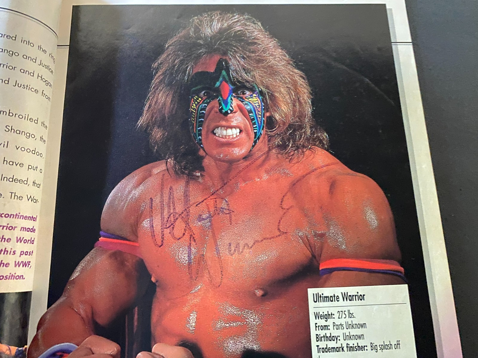 WWF Superstars - GRAIL - Auto Hulk Hogan Ultimate Warrior British Bulldog READ