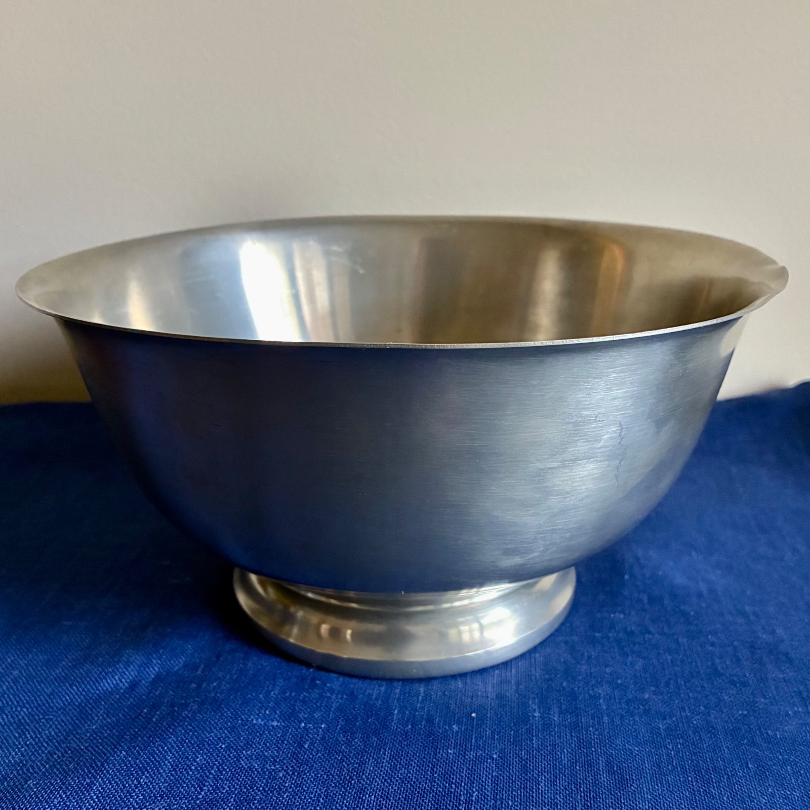 International Pewter Large Footed Bowl 9