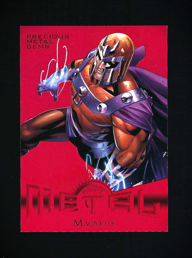 2013 Marvel Fleer Retro Red PMG /100 Magneto Precious Metal Gems 17/100