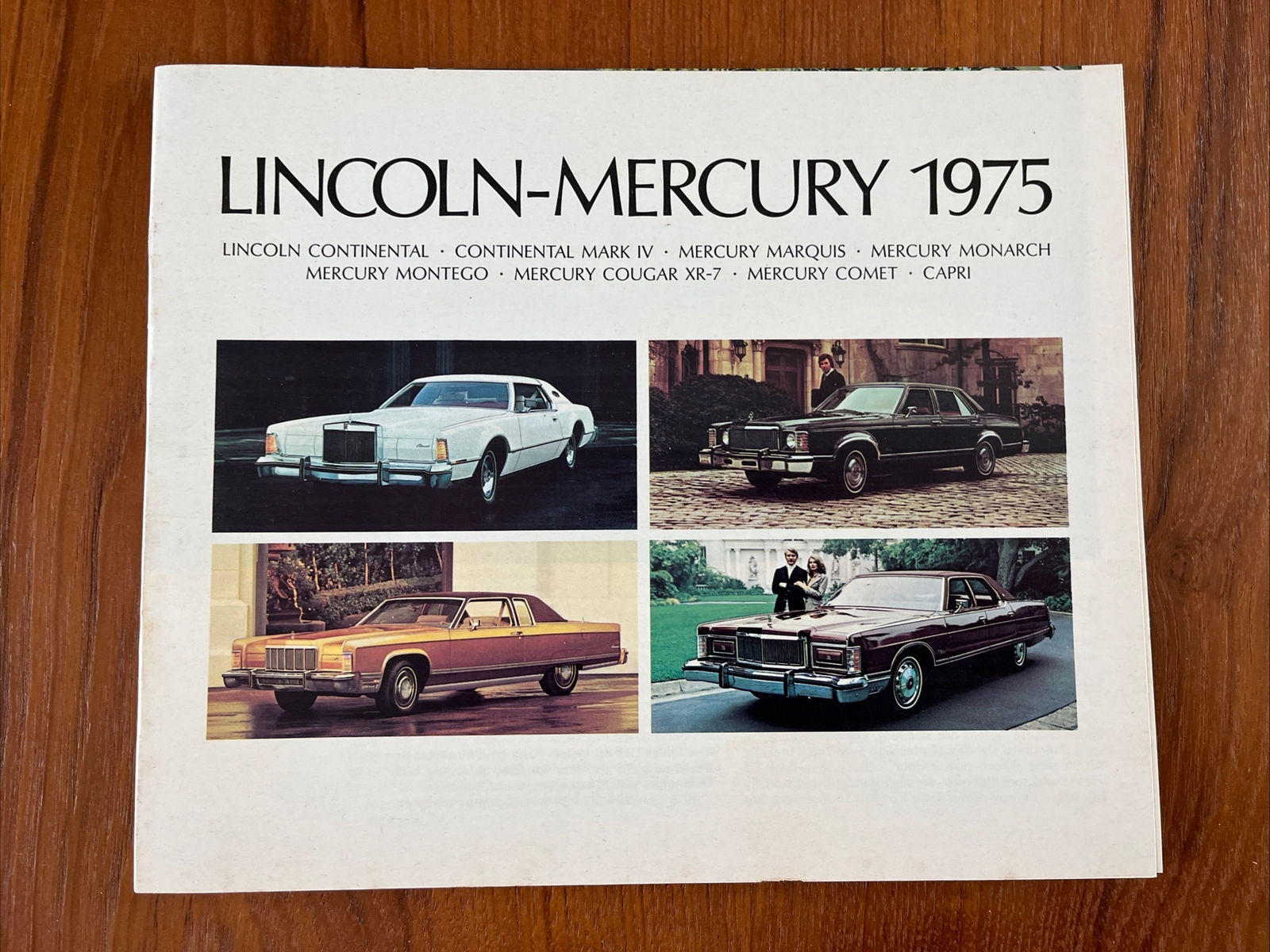 NOS 1975 LINCOLN MERCURY Dealer Brochure Catalog CONTINENTAL COUGAR XR-7 COMET