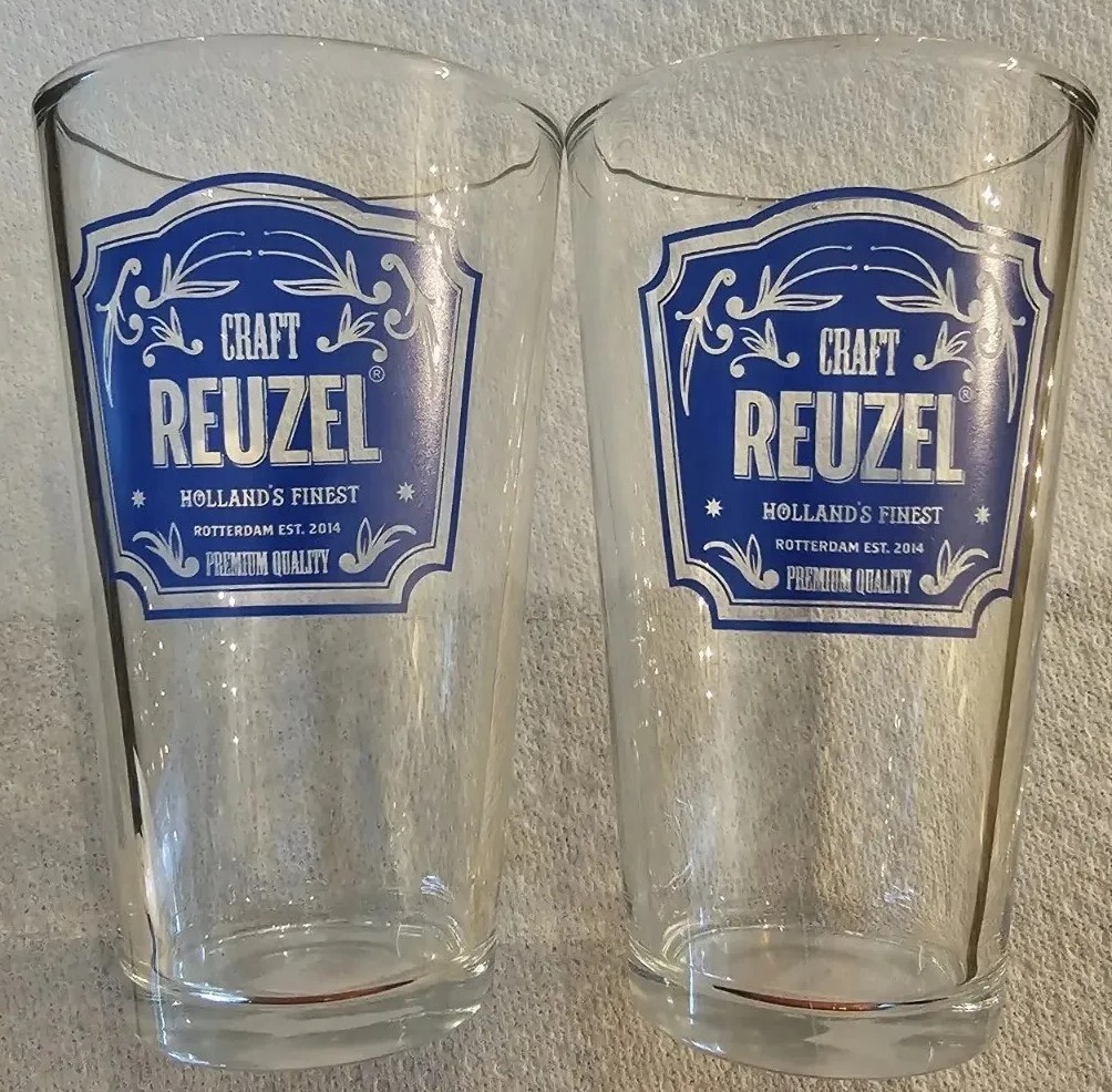 Beer Glasses Pint Size Set of 6 - Holland's Finest Premium Quality 16 Oz Nice 