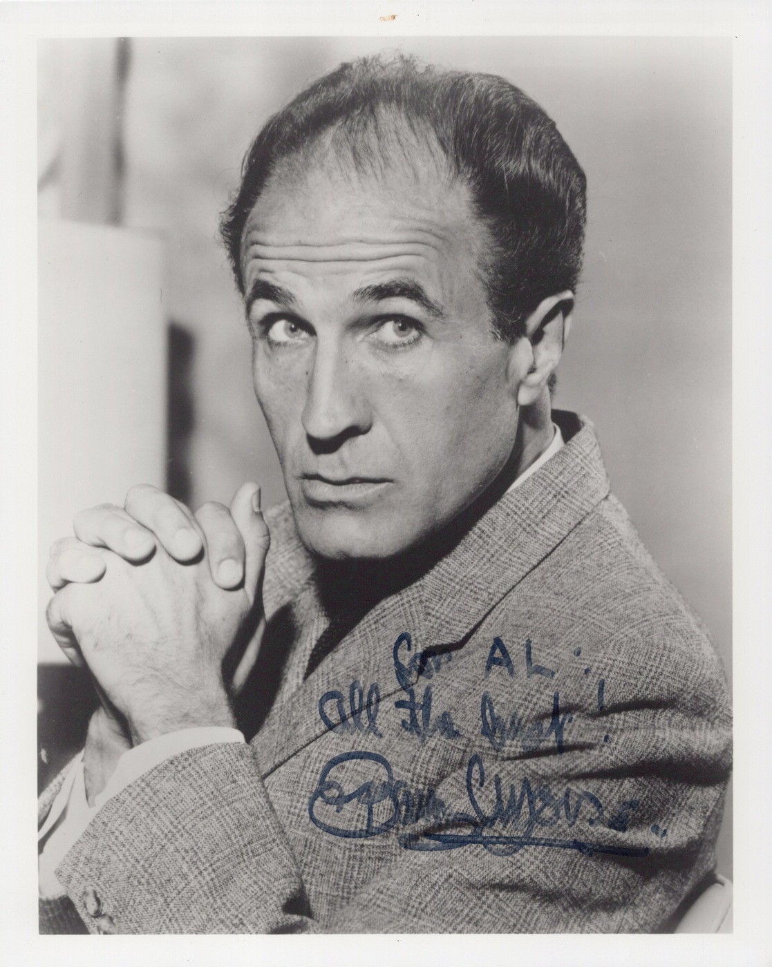 Barry Morse The Fugitive Gerard Space 1999 1960s - c1970s Hand Signed Photo