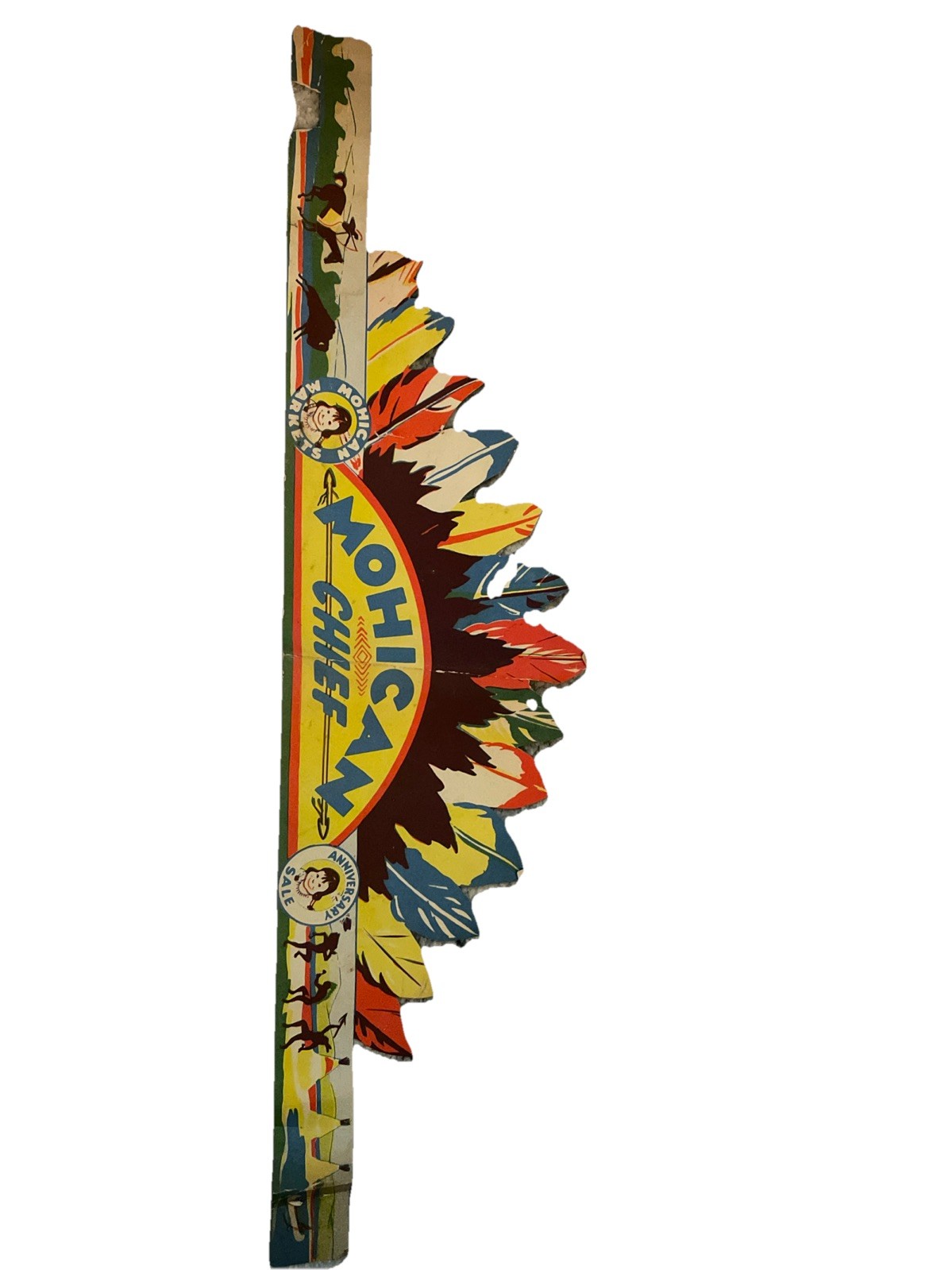 Vintage Mohican Markets Mohican Chief Paper Kids Hat Anniversary Sale