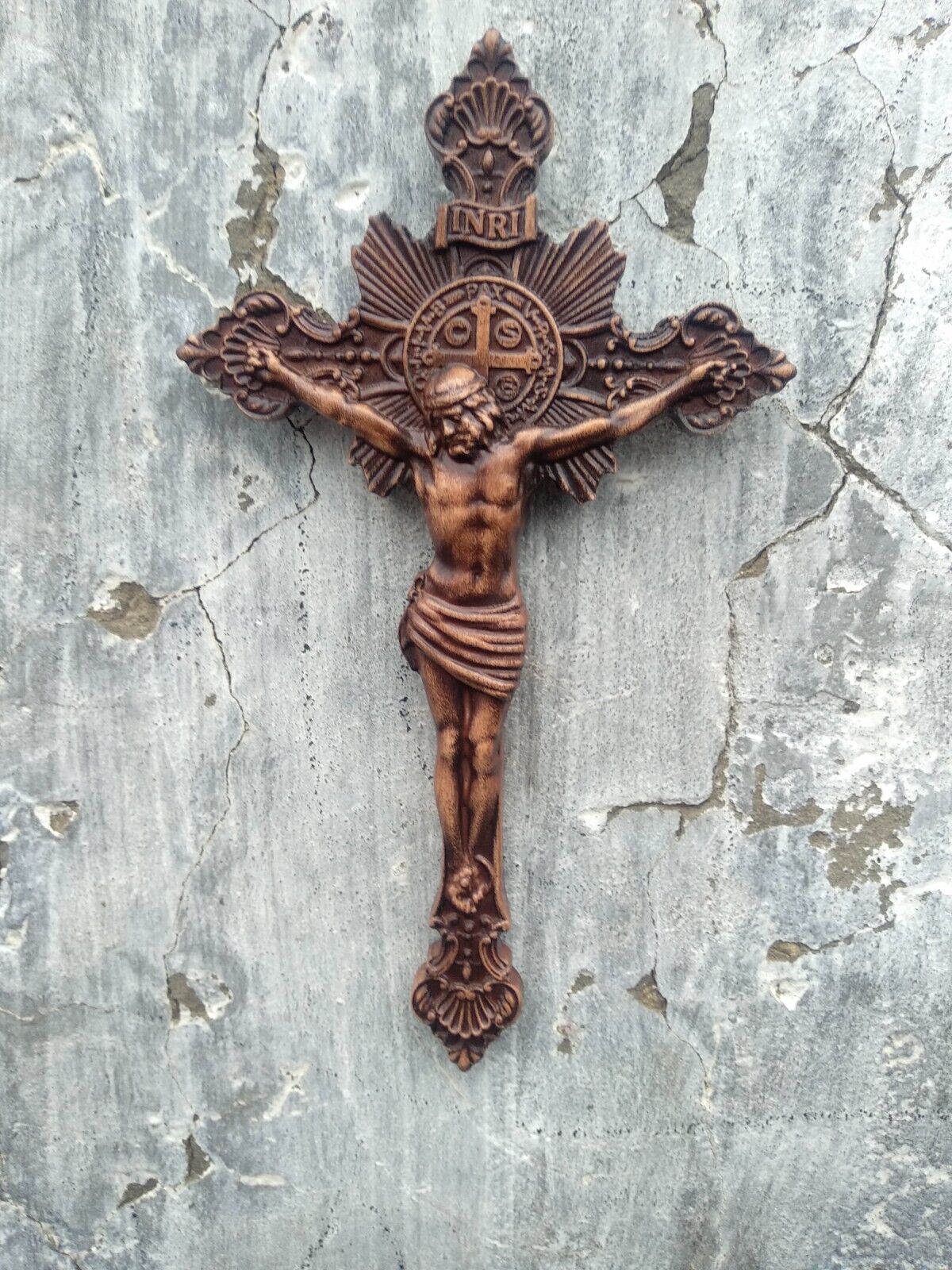 Wooden cross Crucifix Jesus Christ carved wooden cross wall cross wood
