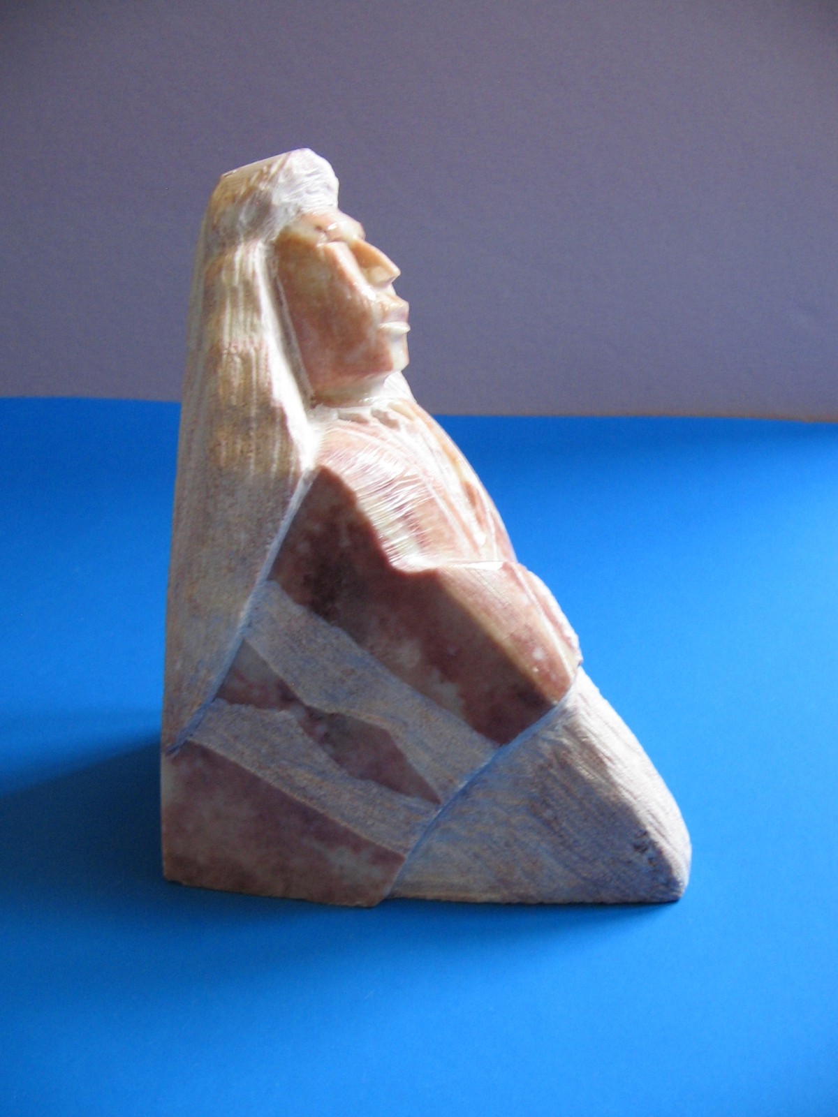 Authentic Hand-Carved Navajo Alabaster Sculpture by Susie Joe – Signed 