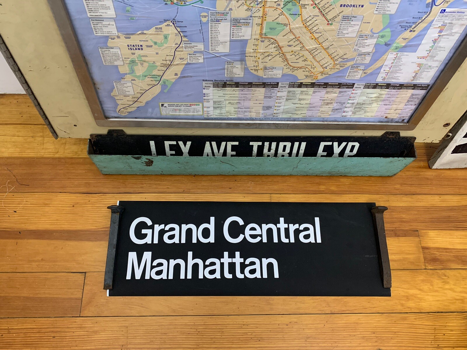 R21 NY NYC SUBWAY ROLL SIGN GRAND CENTRAL STATION TERMINAL 42nd STREET PARK AVE