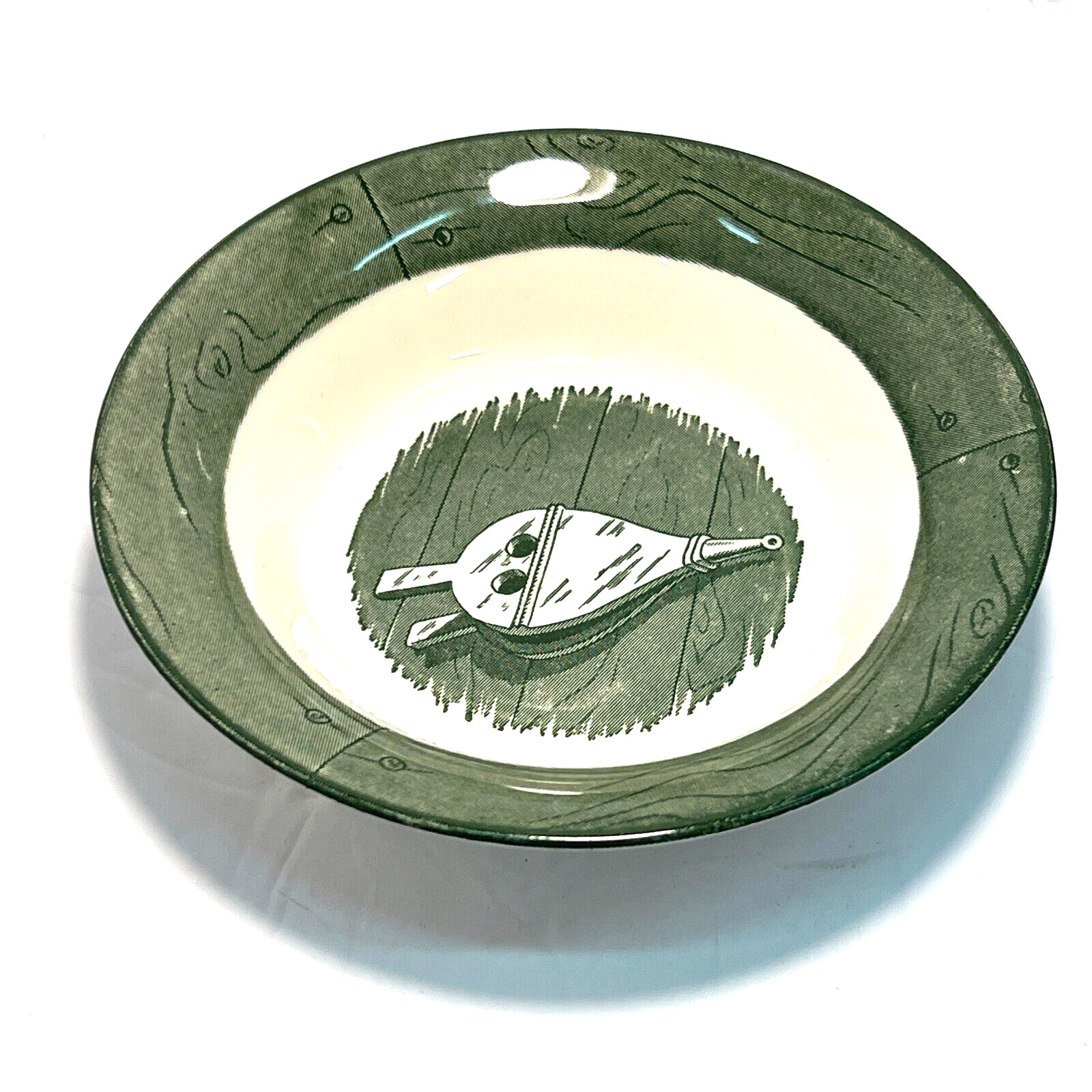 Colonial Homestead by Royal 5 ½” Berry Bowl. Green Print