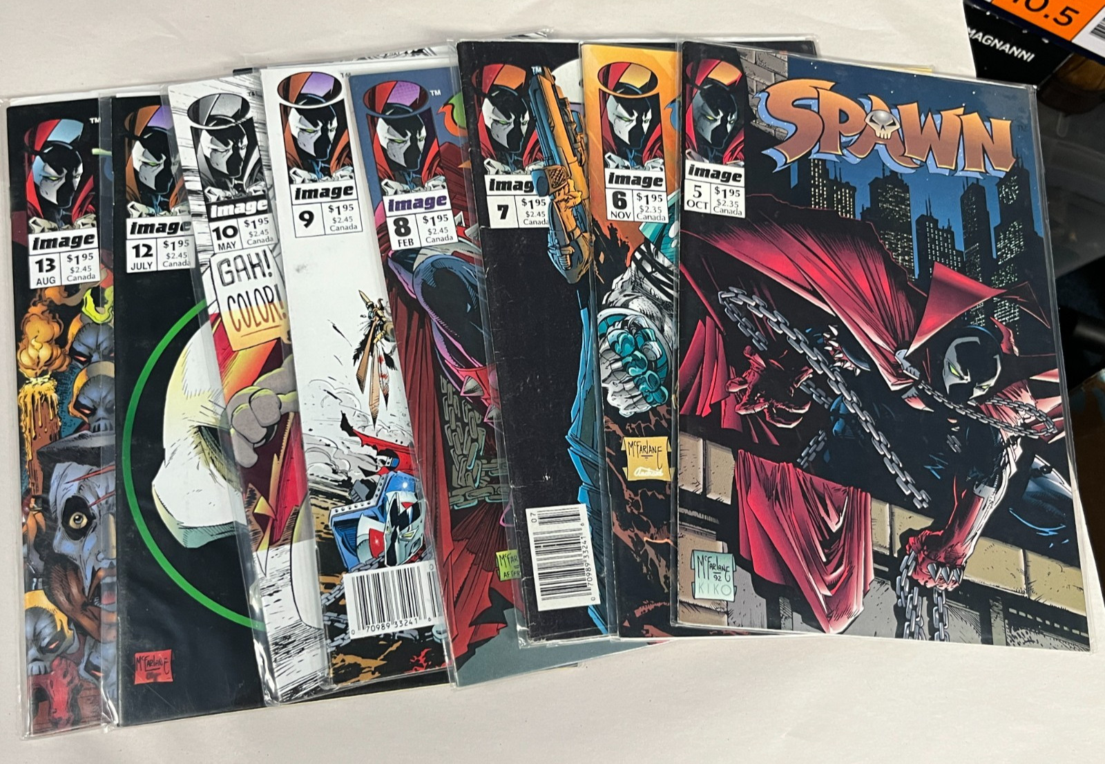 Spawn #5 6 7 8 9 10 11 12 13 Newsstand Image Comics Lot Run Set Todd Mcfarlane