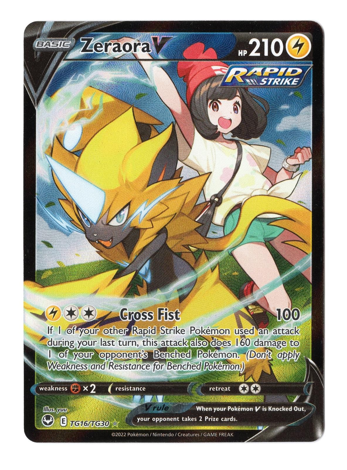 SWSH12: Silver Tempest Trainer Gallery #TG16/TG30 Zeraora V