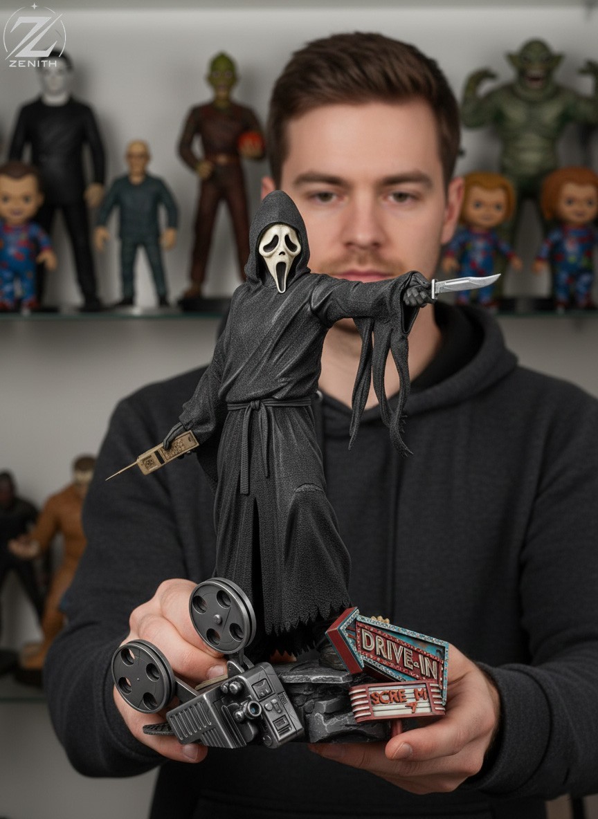 Scream - 3D Resin Print Figure Model | Unpainted & Multi-Piece for Painting