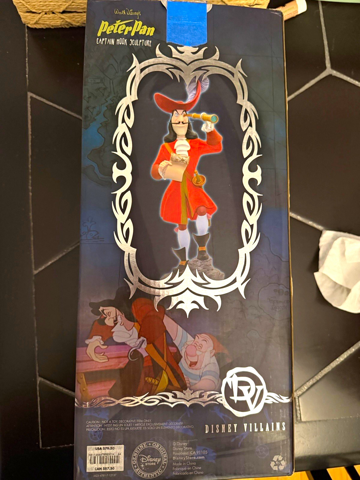 Disney Villains Captain Hook Peter Pan LE 1000 Sculpture Statue COA Box Complete