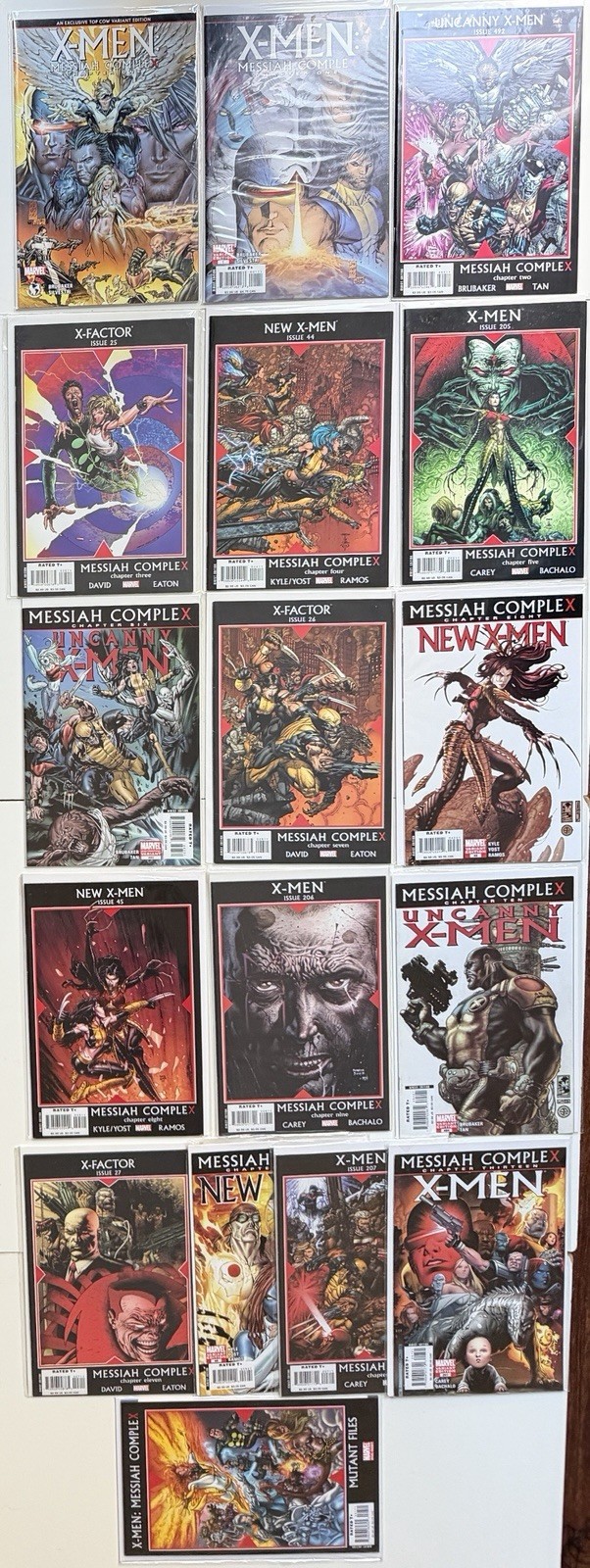 X-Men Messiah Complex #1-13 COMPLETE SET + Variants 1st app Hope Summers
