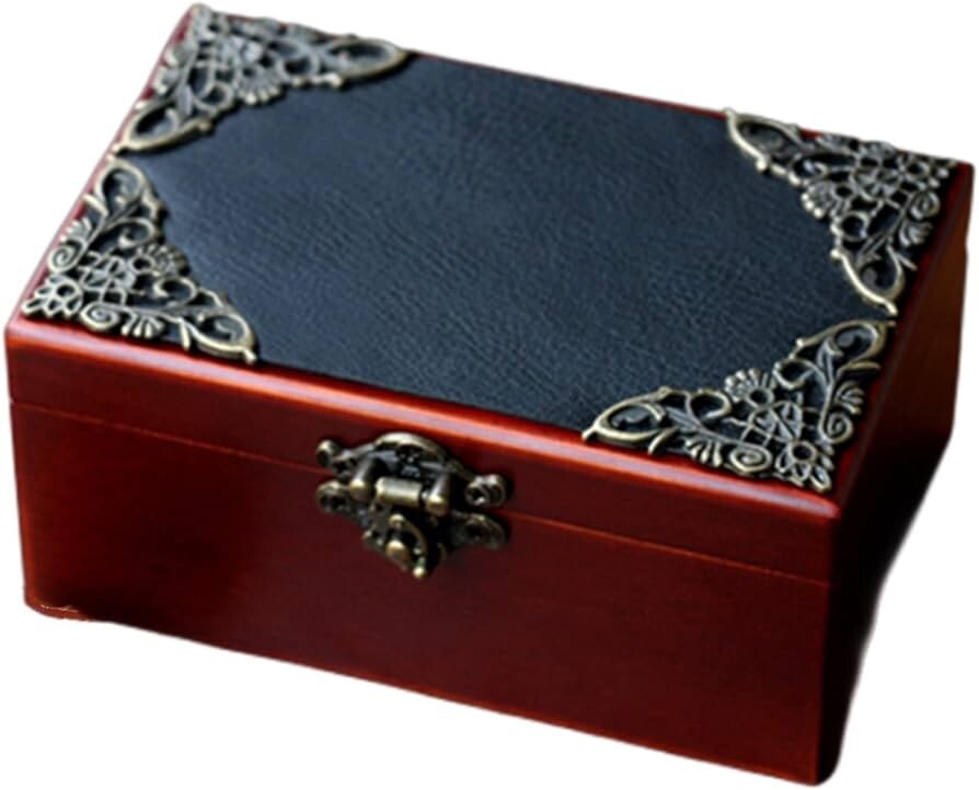 BROWN VINTAGE RECTANGLE MUSIC BOX BROWN VINTAGE RECTANGLE MUSIC BOX