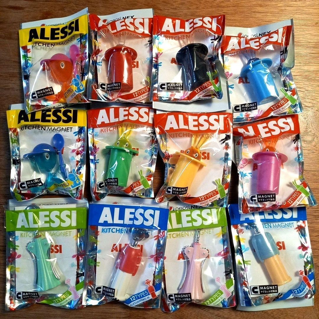 ALESSI Pepsi Set 12 Pieces Complete Miniature Magnets From Japan