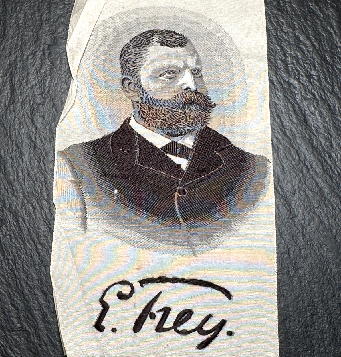 ANTIQUE RIBBON: SCHWEIZER OF SWISS US CIVIL WAR VET & AMBASSADOR EMIL FREY G153