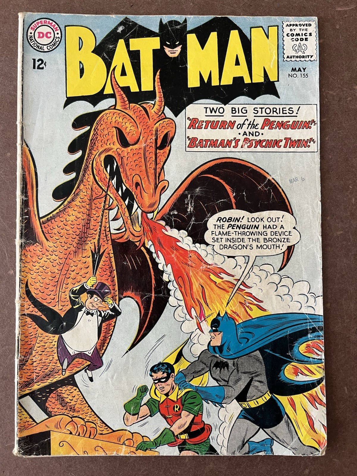 BATMAN 155 1963 FIRST SIVER AGE PENGUIN