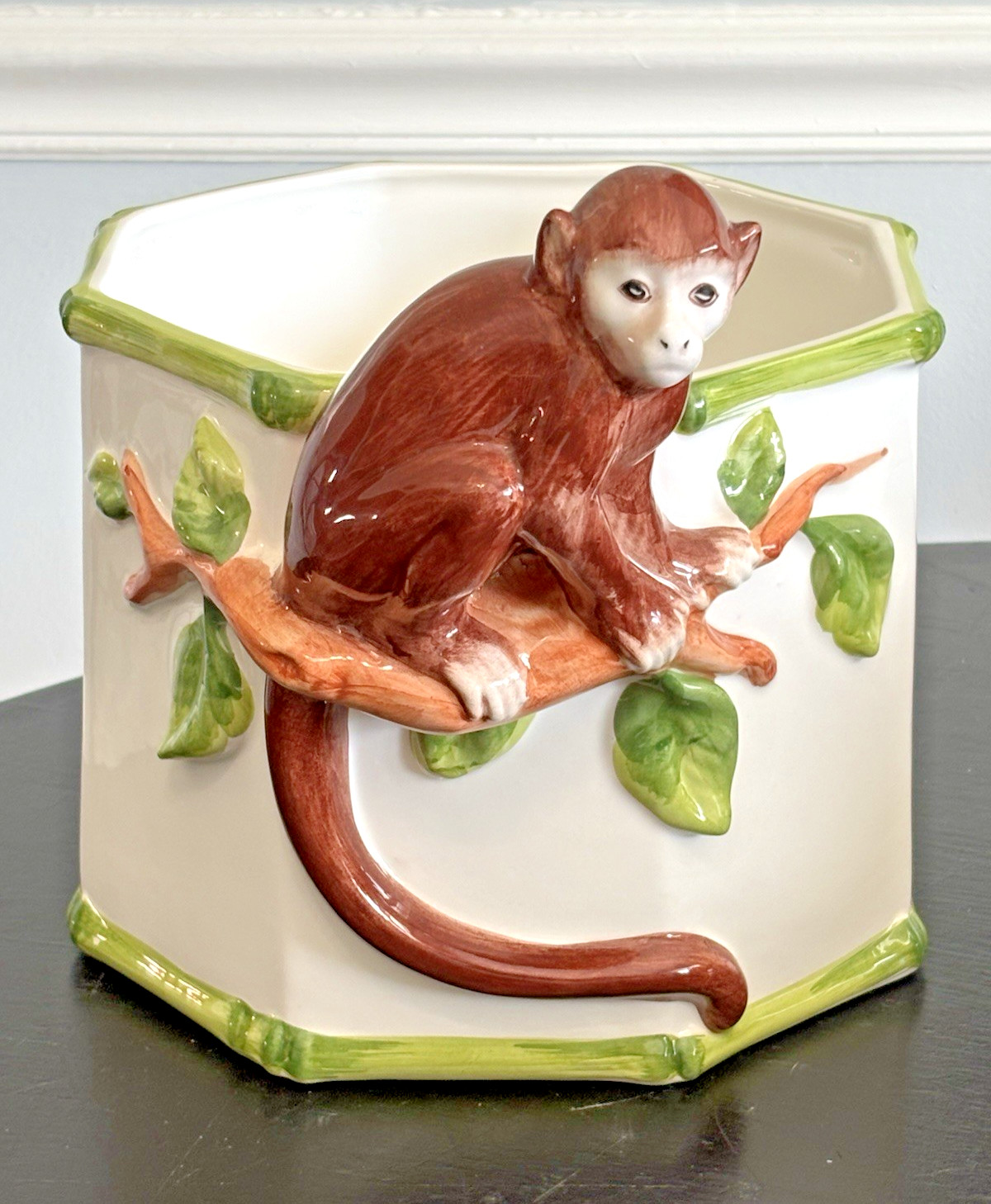 Vintage Grosselle Italy Monkey Pot Planter