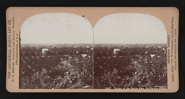 Photo:Santa Ana Valley California 1900 Panorama Landscape State View