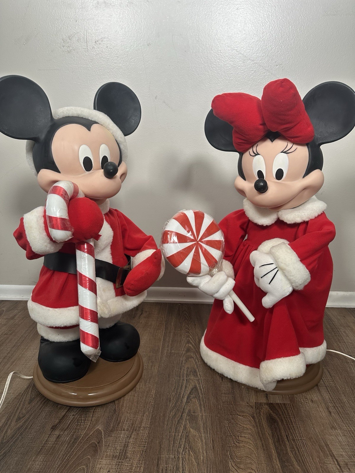 Vtg Disney Unlimited Santa's Best Christmas Animation Mickey Minnie Mouse 25”