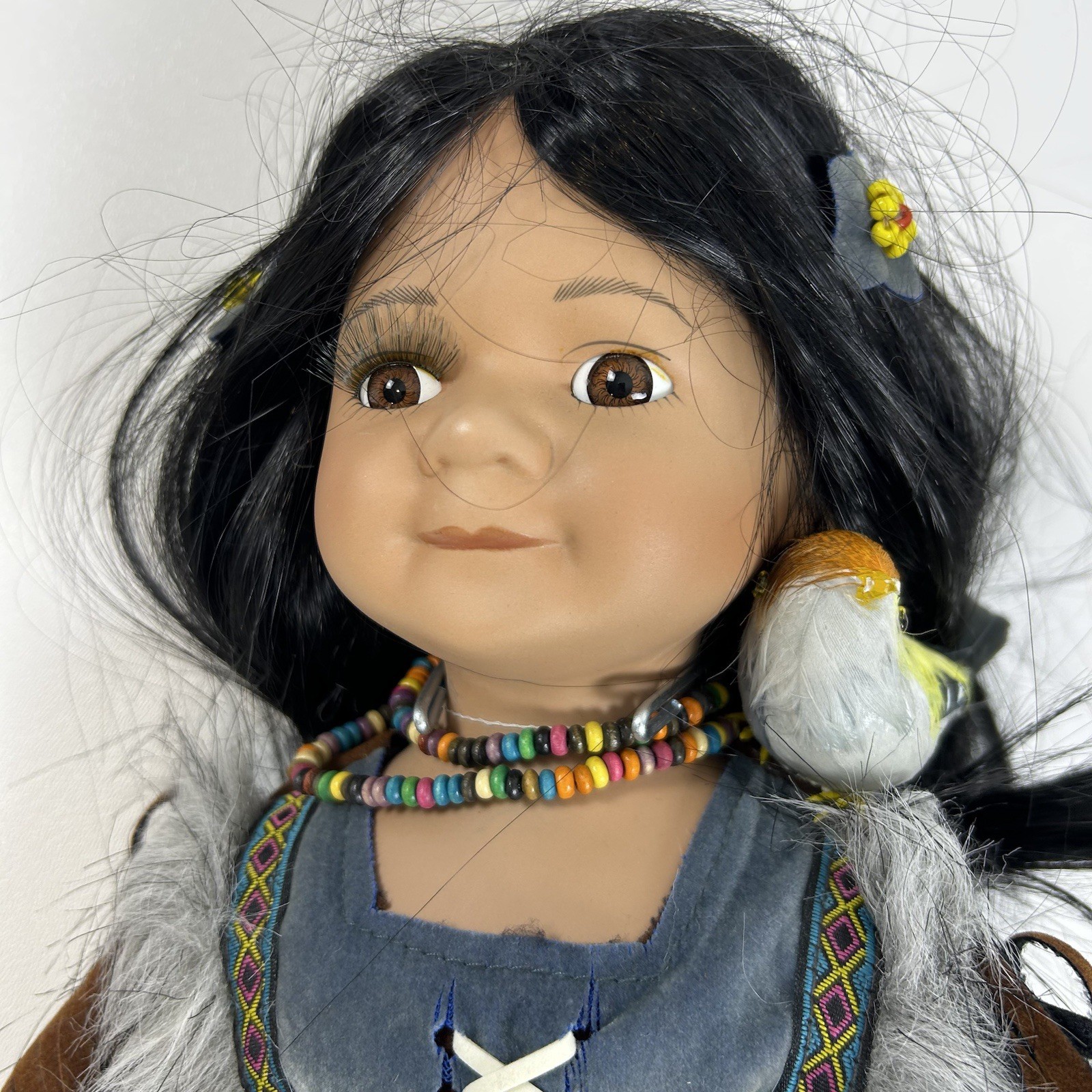 Cathay Collection Native American Porcelain Doll Numbered To 5000