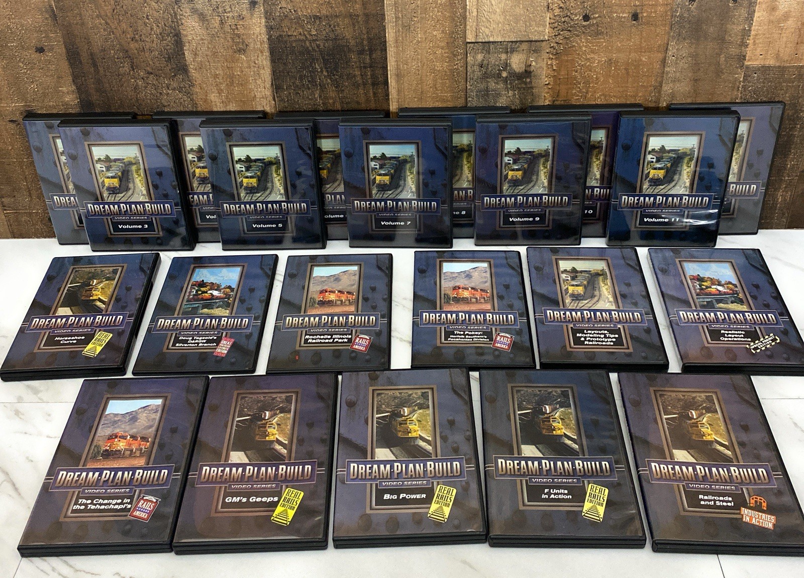 Dream Plan Build Model Railroading Train DVD Video Series Lot of 22