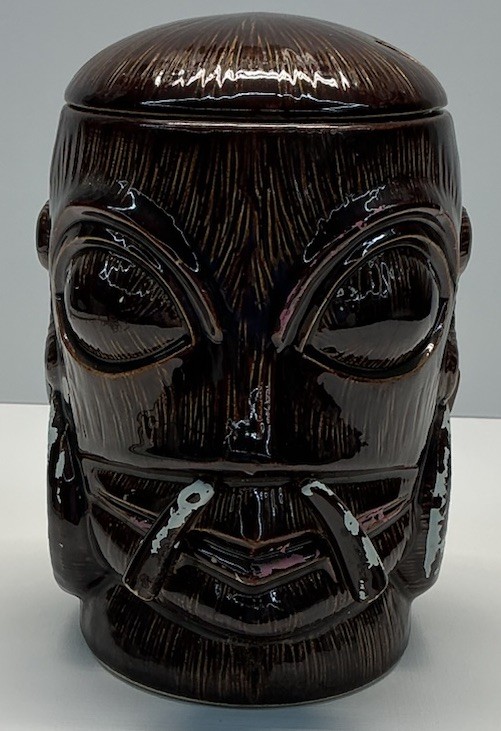 Vintage Orchids Of Hawaii R-18 “Cannibal/Headhunter” Grog Tiki Mug With Lid