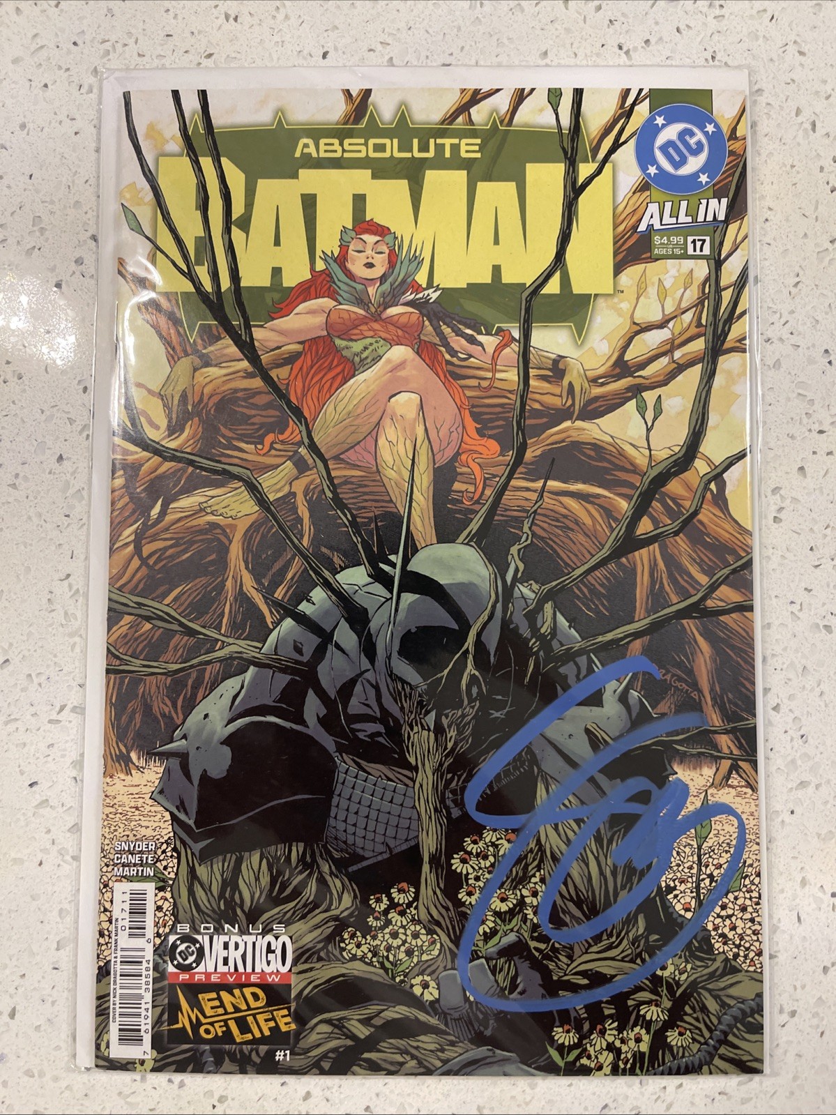 Absolute Batman #17 First Print Signed By Scott Snyder W/COA