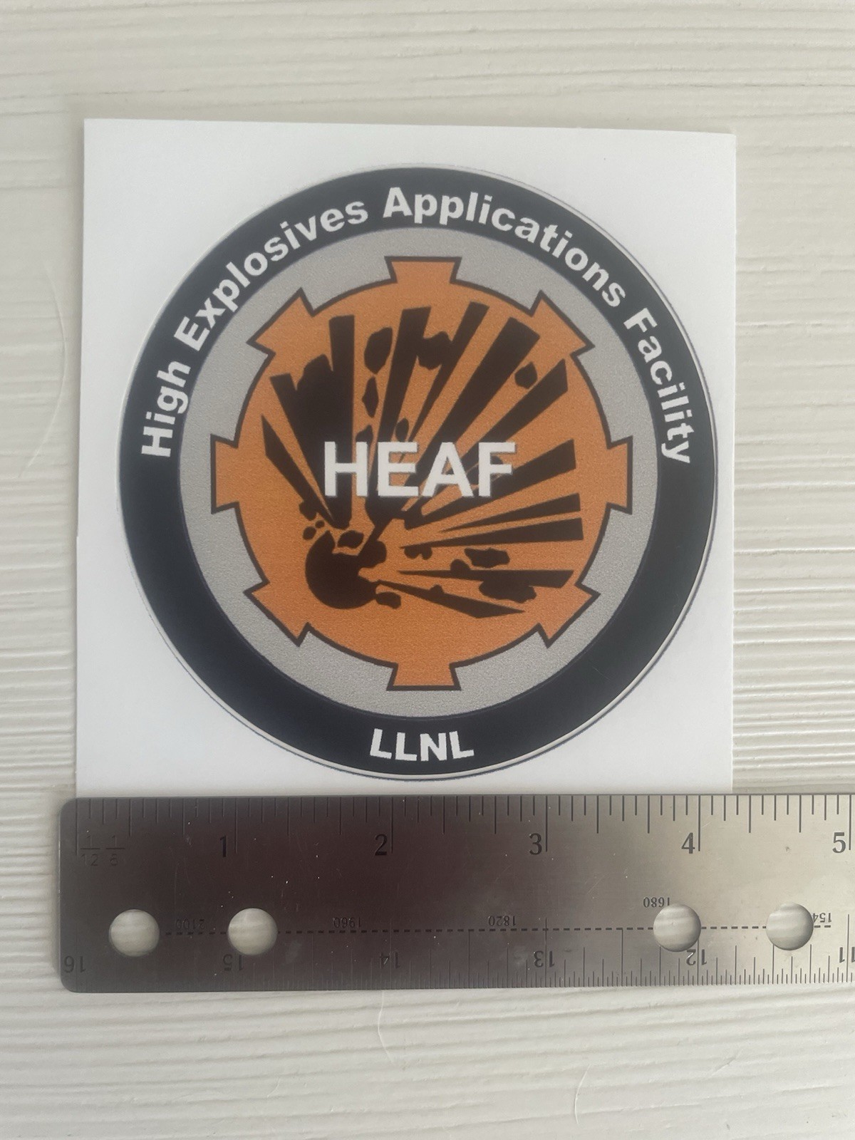 High Explosive Application Facility Lawrence Livermore Lab Decal