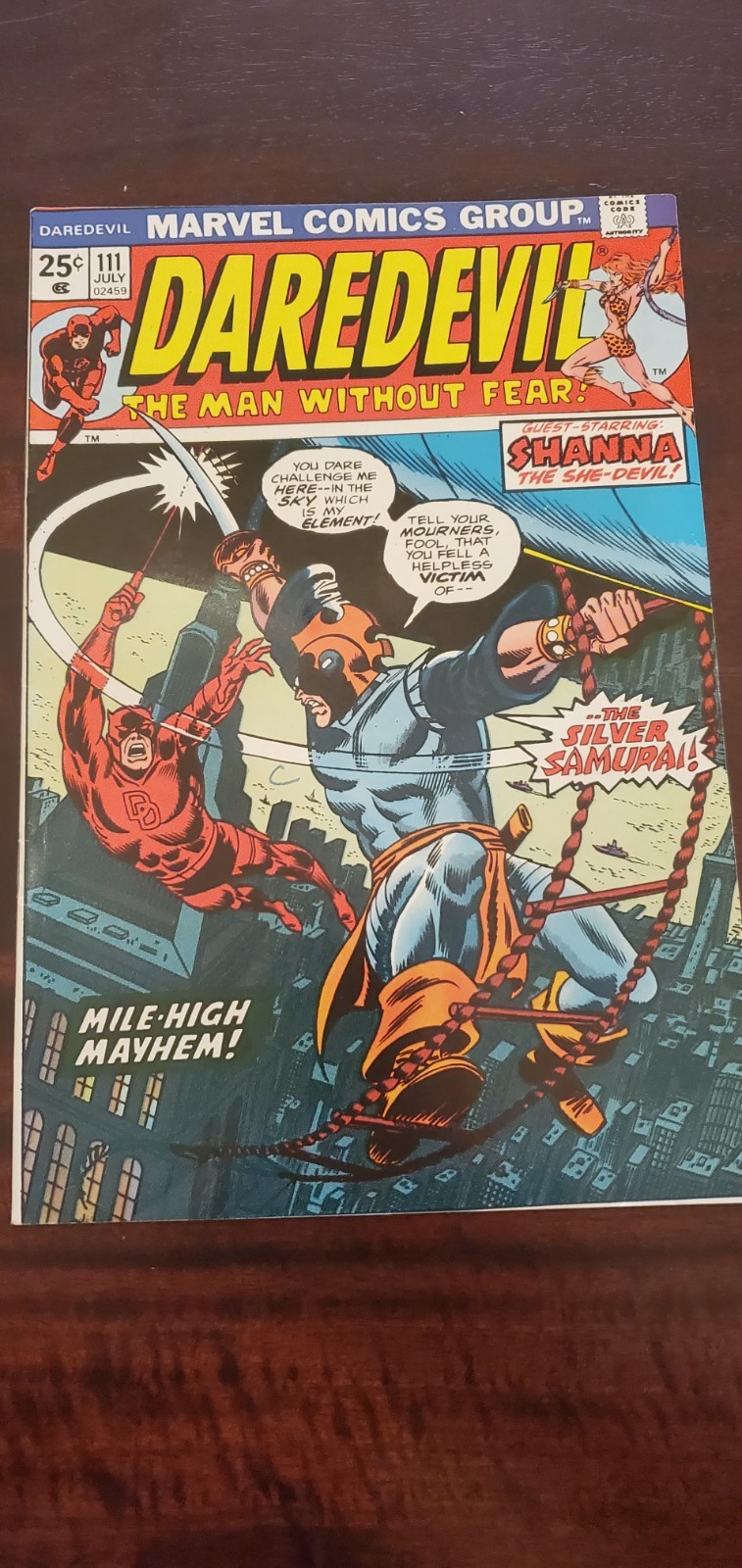 DAREDEVIL #111 (MARVEL 1974) 1ST APPEARANCE OF SILVER SAMURAI 