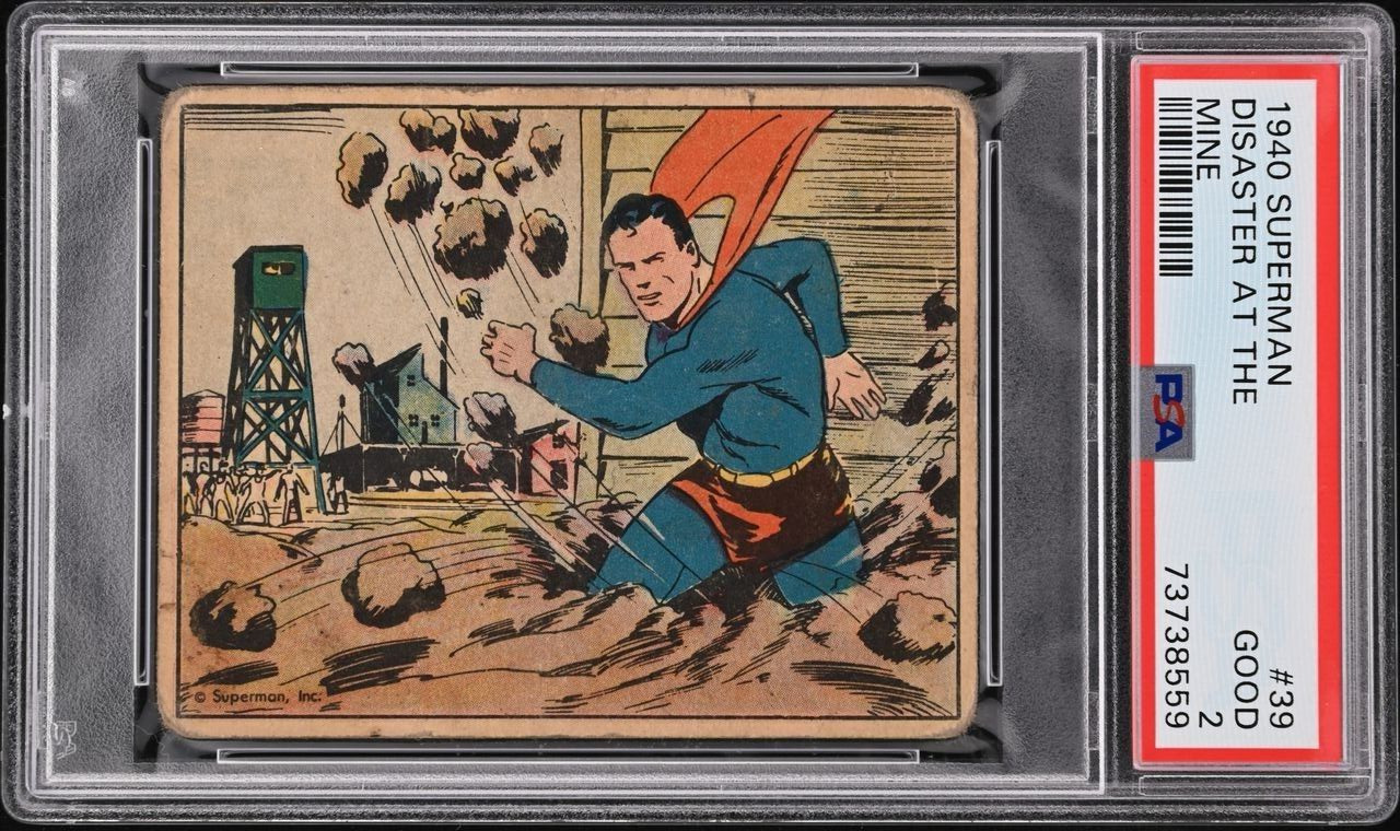 1940 Superman #39 Disaster At The Mine PSA 2