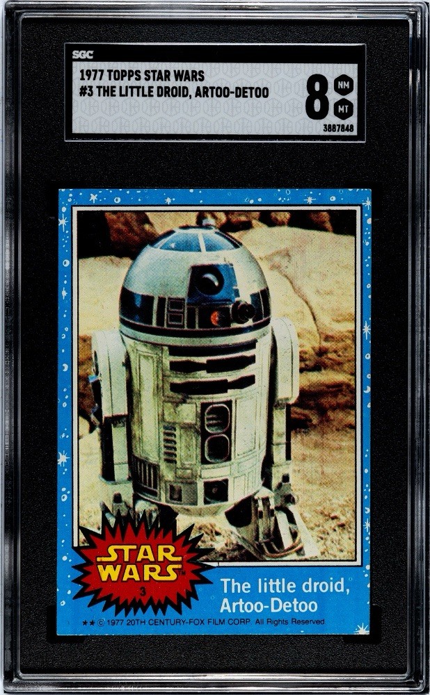 1977 Topps Star Wars The Little Droid Artoo-Detoo #3 R2-D2 Rookie RC SGC 8 NM-MT