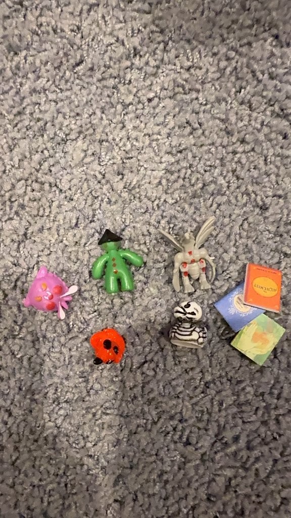 Vintage Miniature Animal and Character Toy Charm Lot with Paper Tags