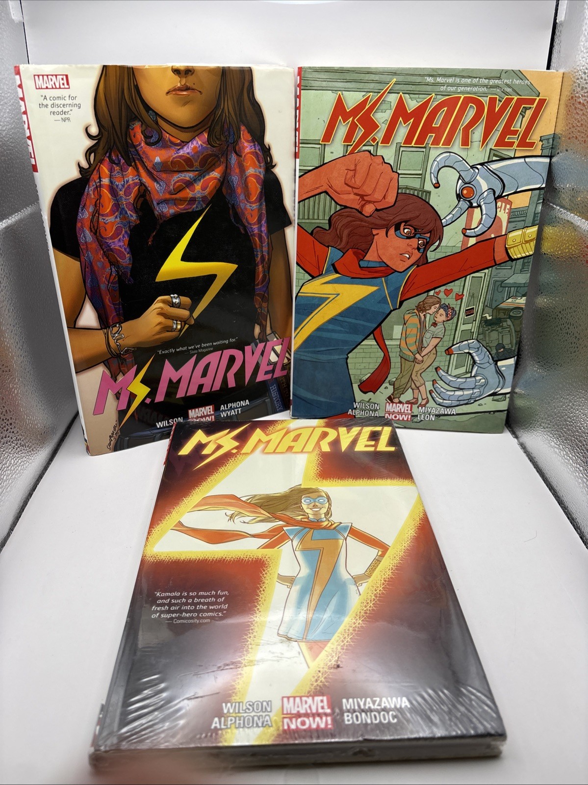 Ms. Marvel by G Willow Wilson Vol 1 2 3 OHC Hardcover Set OOP