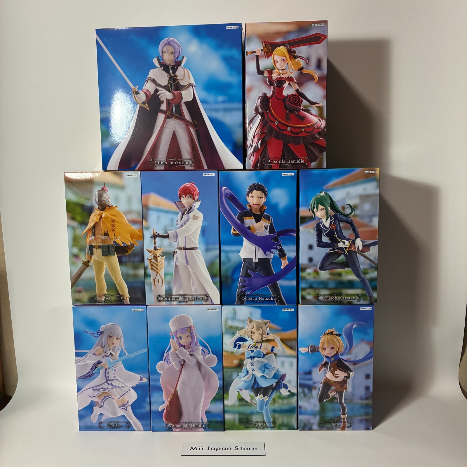 Re:ZERO Royal Selection Candidates Knights Figure Complete Set of 10 GIGO Japan