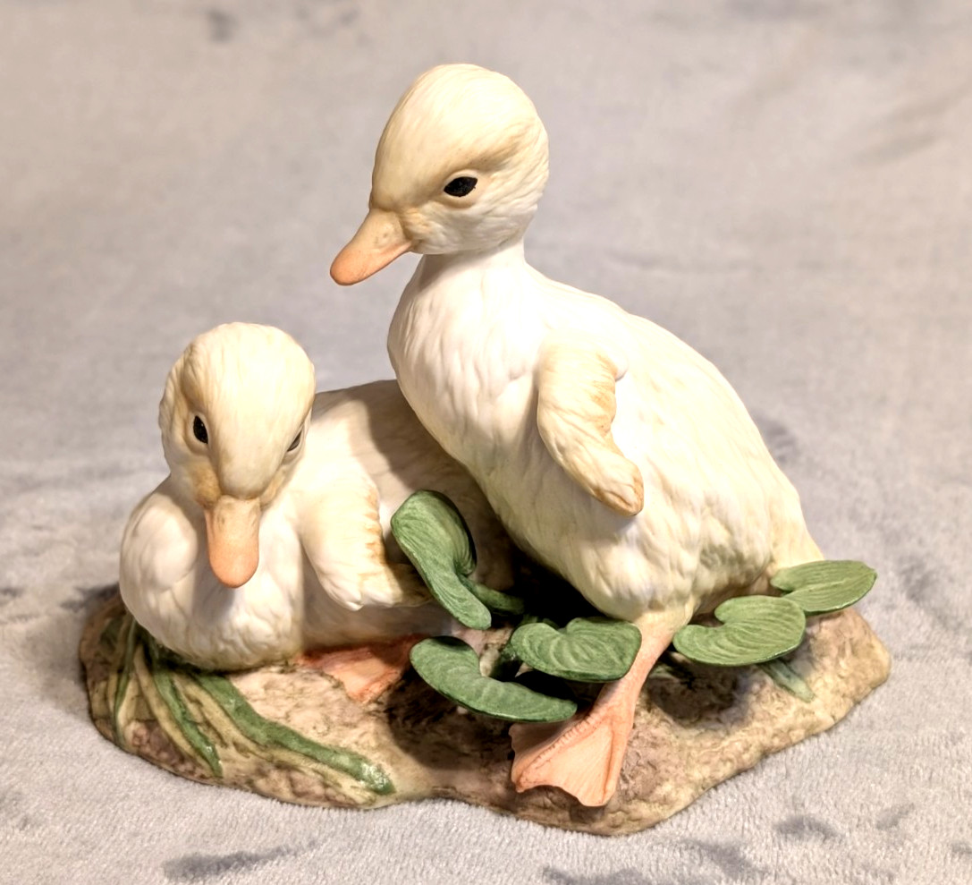 Vintage 1977 Cybis Ducklings Buttercup and Daffodil Porcelain Figurines Vintage 1977 Cybis Ducklings Buttercup and Daffodil Porcelain Figurines