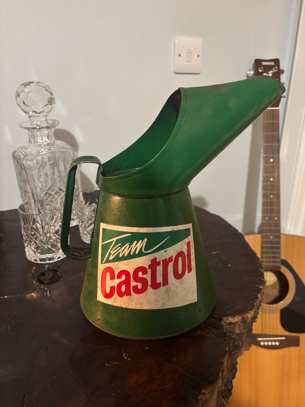 Vintage  Castrol 2ltr Oil Jug Dispenser Classic Garage Man Cave Display