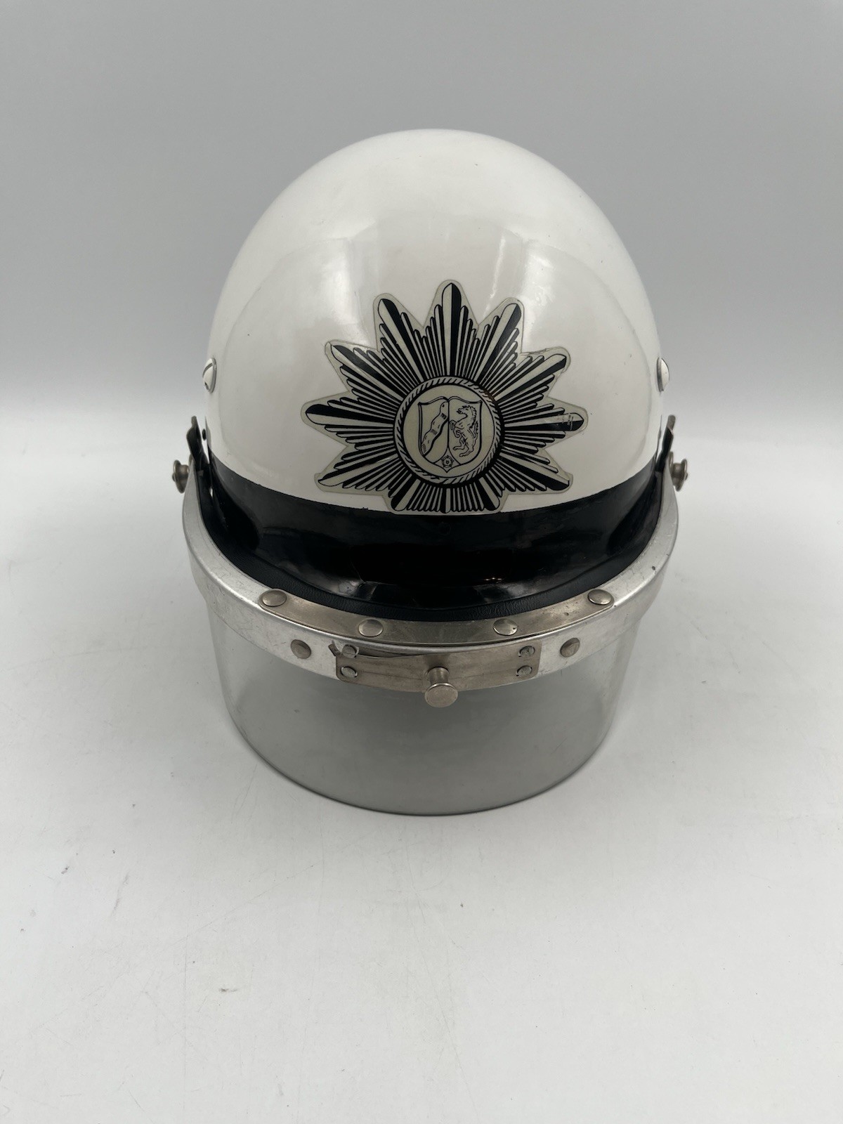 Vintage 1960/70's West German Riot Police Helmet with Visor Original