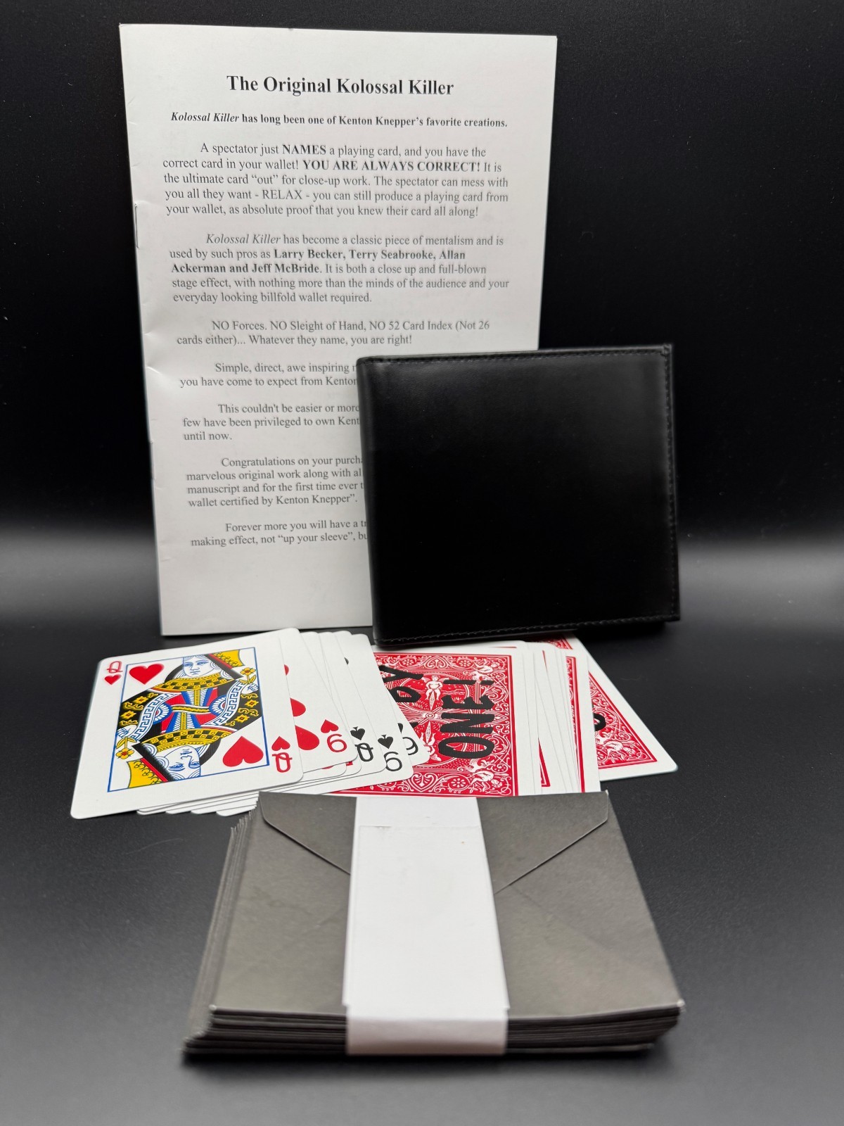 RARE: The Complete Kolossal Killer Wallet Set - By Kenton Knepper Wonder Wizards