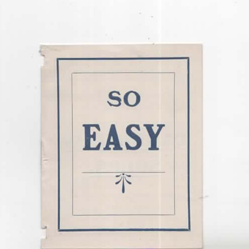 1920s Campbell’s Soup “So Easy” whimsical Advertising Booklet