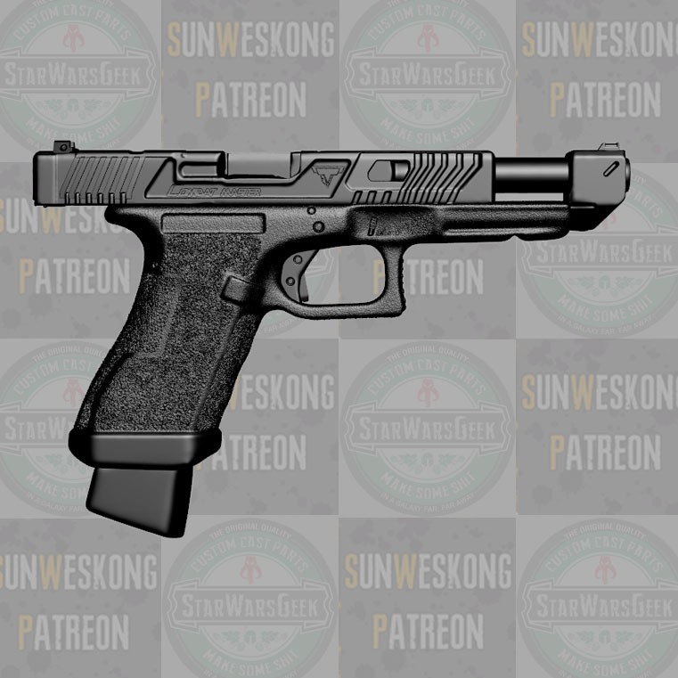 Glock 34TTI Eve Macarro Ballerina custom pistol v2 for 1:10 1:12 1:18 1:6 figure
