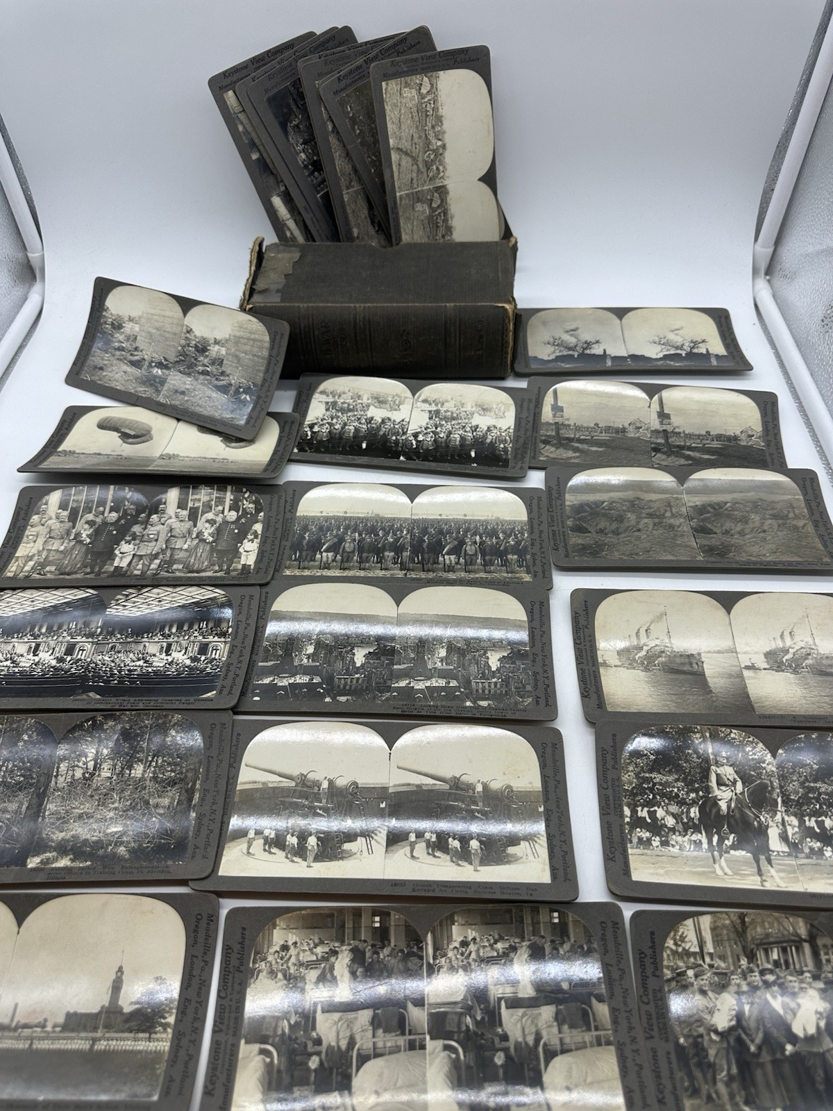 Keystone View Co WORLD WAR Through the STEREOSCOPE Incomplete Set 20+